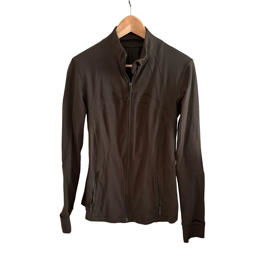 Lululemon Define Jacket Sz 10 in Olive Green